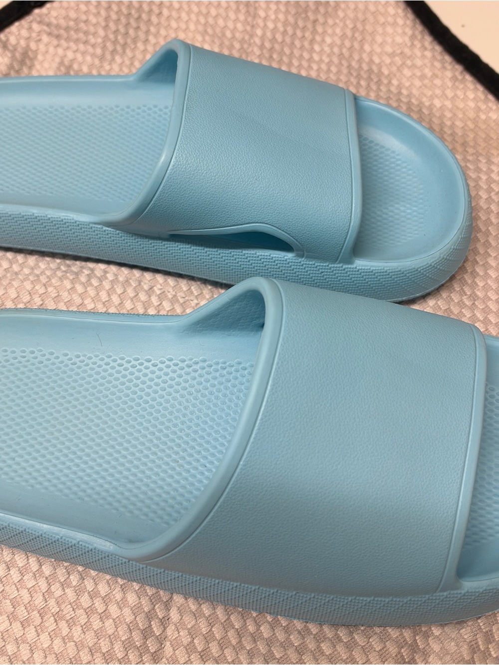 Light Blue Women's Slide Sandals